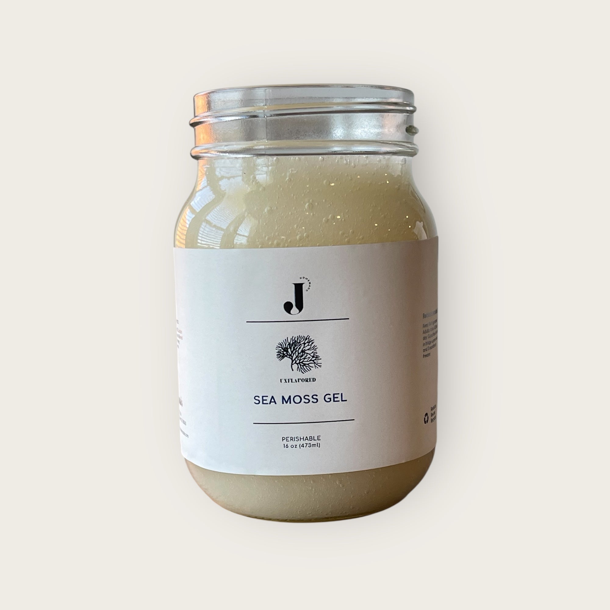 Unflavored Sea Moss Gel- 16 oz