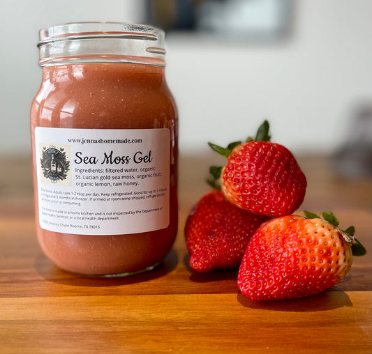 Strawberry Sea Moss Gel 16 oz