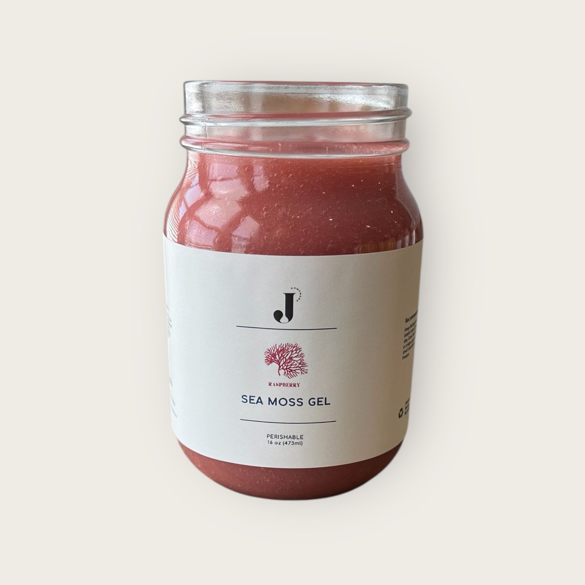 Raspberry Sea Moss Gel- 16 oz
