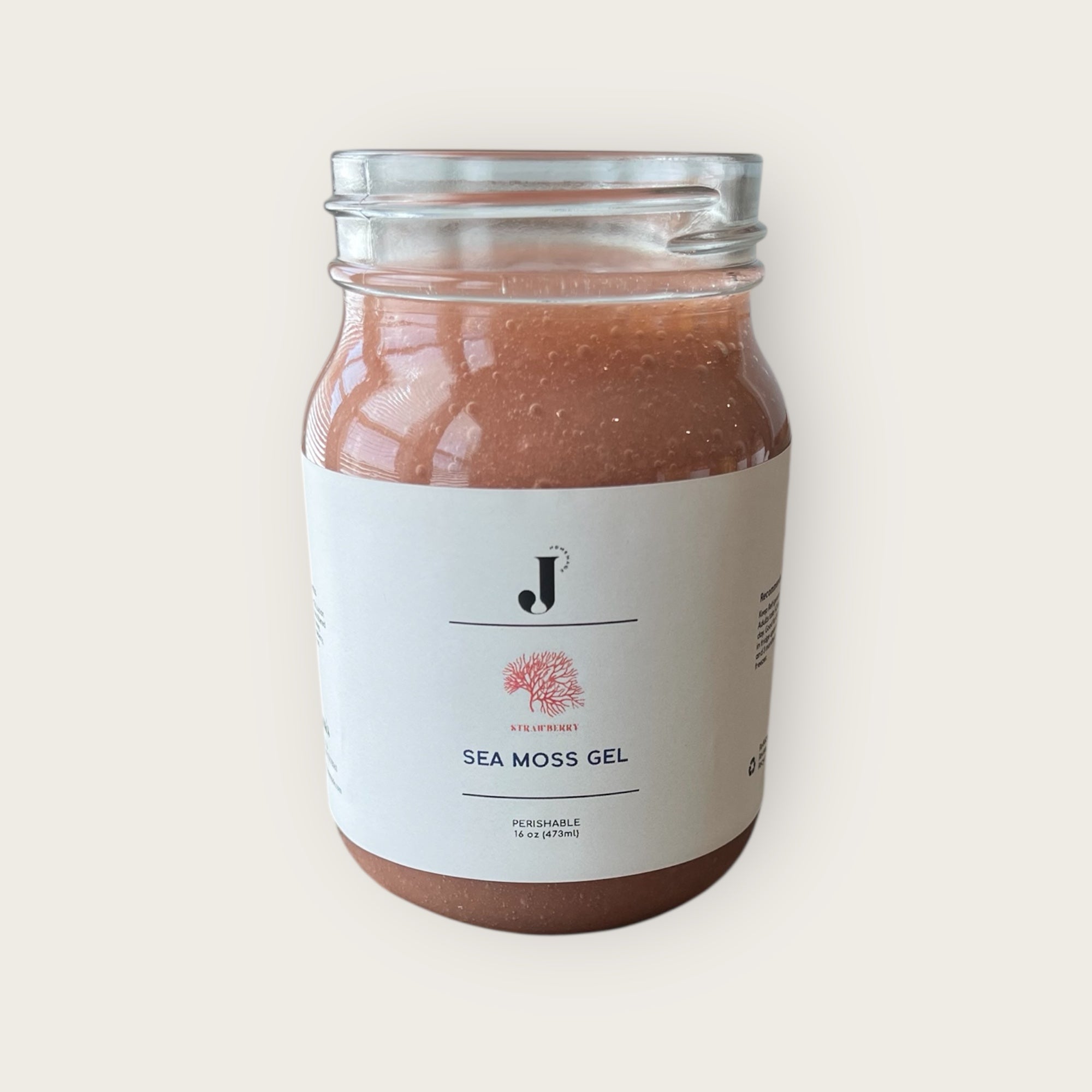 Strawberry Sea Moss Gel- 16 oz
