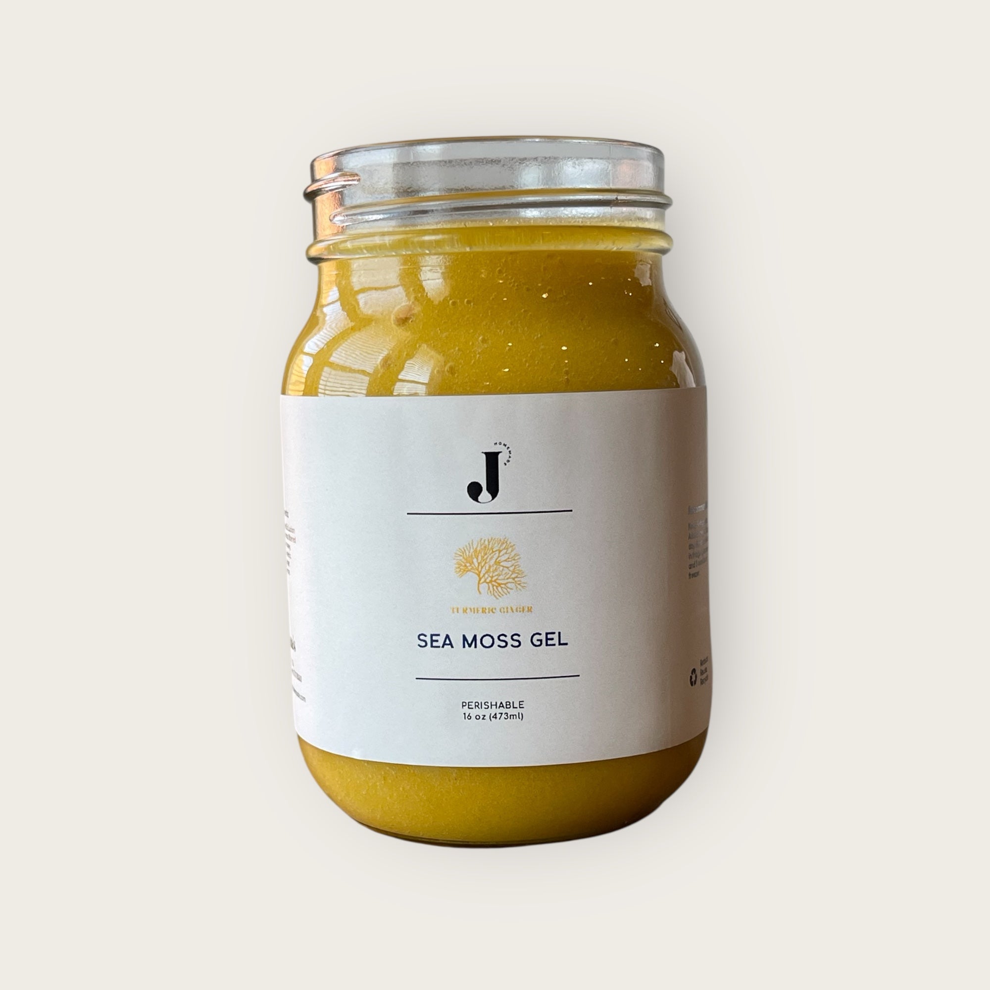 Turmeric Ginger Sea Moss Gel- 16 oz